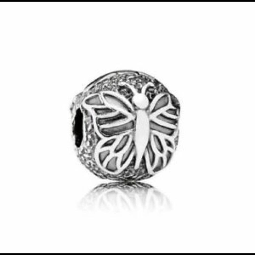 Pandora butterfly clip charm